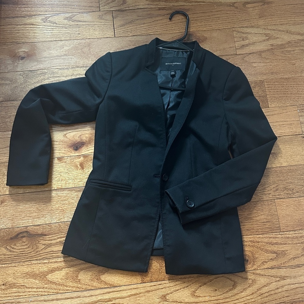 Banana Republic Charcoal Jacket black 00p